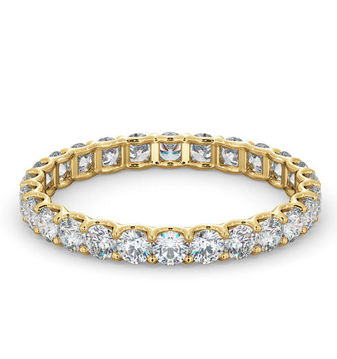 Mens 1ct G/Vs Diamond 18K Gold Full Band Ring